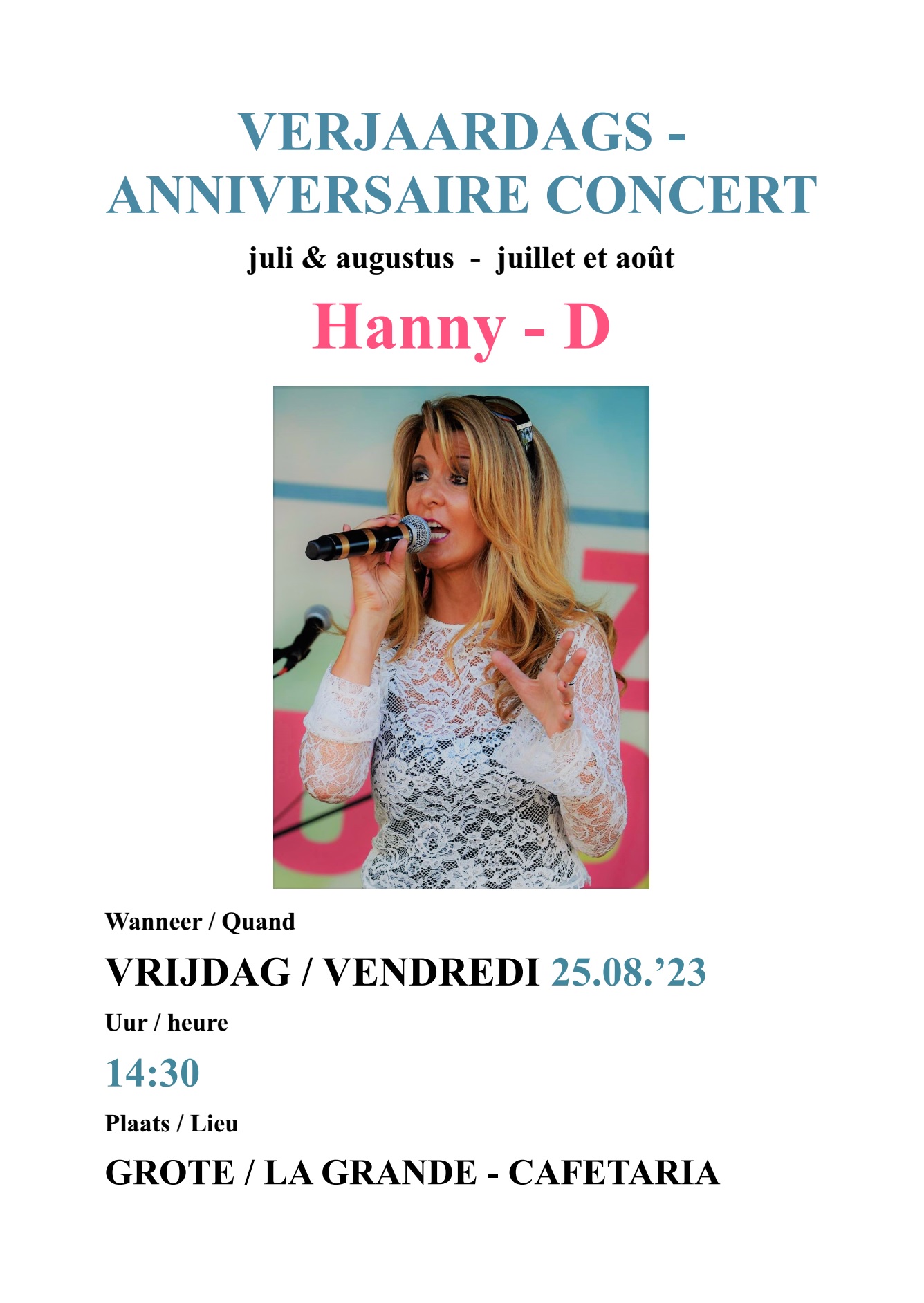Lees meer over het artikel Optreden/Concert Hanny-D